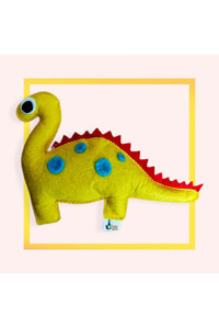 Dino Peluş Tüylü Tırmalama Yavru Kedi Oyuncağı