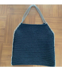 Nvsisters Handmade Yazlık Kroşe Örgü Kadın Omuz Çantası Siyah