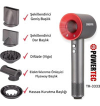 Powertec Tr-3333 Vigolu İyonlu 2400 W Standart Saç Kurutma Makinesi