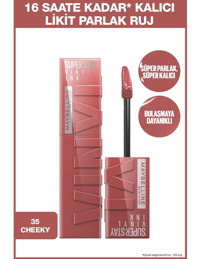 Maybelline New York Super Stay Vinyl Ink 35 Cheeky Işıltılı Dudak Parlatıcısı