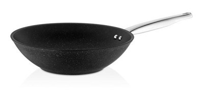 Falez Black Line Alüminyum - Granit 28 cm Wok Tava
