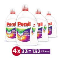 Persil Derin Temizleme 132 Yıkama Renkliler İçin Sıvı Deterjan 4x2.14 lt
