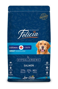 Felicia Hipoalerjenik Somonlu Tüm Irklar Yetişkin Köpek Maması 3 Kg