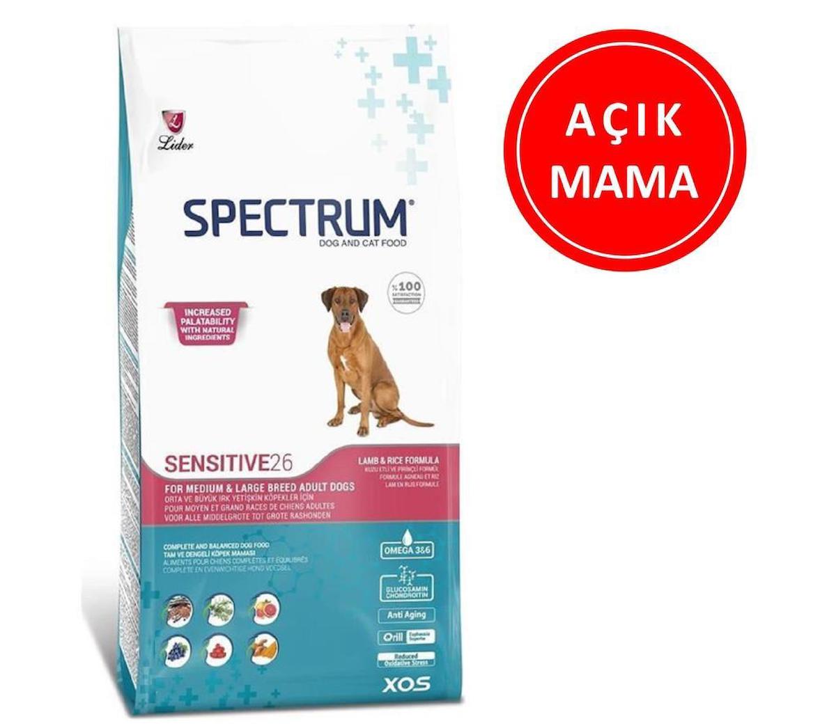 Spectrum Sensitive 26 Kuzu Etli Tüm Irklar Yetişkin Köpek Maması 1 Kg