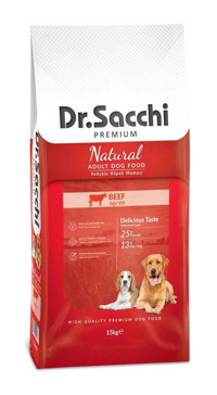 Dr.Sacchi Premium Sığır Etli Tüm Irklar Yetişkin Köpek Maması 15 Kg
