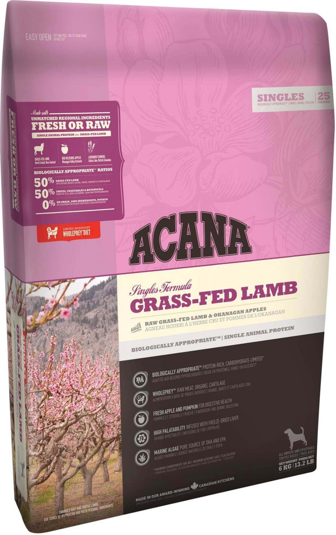 Acana Grass-Fed Kuzu Etli Tüm Irklar Yetişkin Köpek Maması 17 Kg