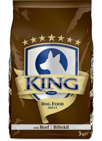 King Biftekli Tüm Irklar Yetişkin Köpek Maması 9 Kg