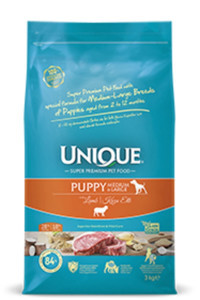 Unique Kuzu Etli Orta Irk Yavru Köpek Maması 3 Kg