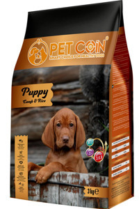 Petcoin Healty Kuzu Etli Pirinçli Yavru Köpek Maması 3 Kg