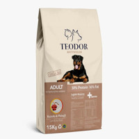 Teodor Kuzu Etli Pirinçli Özel Irk Yetişkin Köpek Maması 15 Kg
