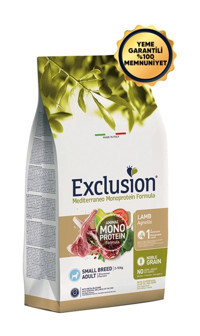 Exclusion Monoprotein Kuzu Etli Narlı Küçük Irk Yetişkin Köpek Maması 7 Kg