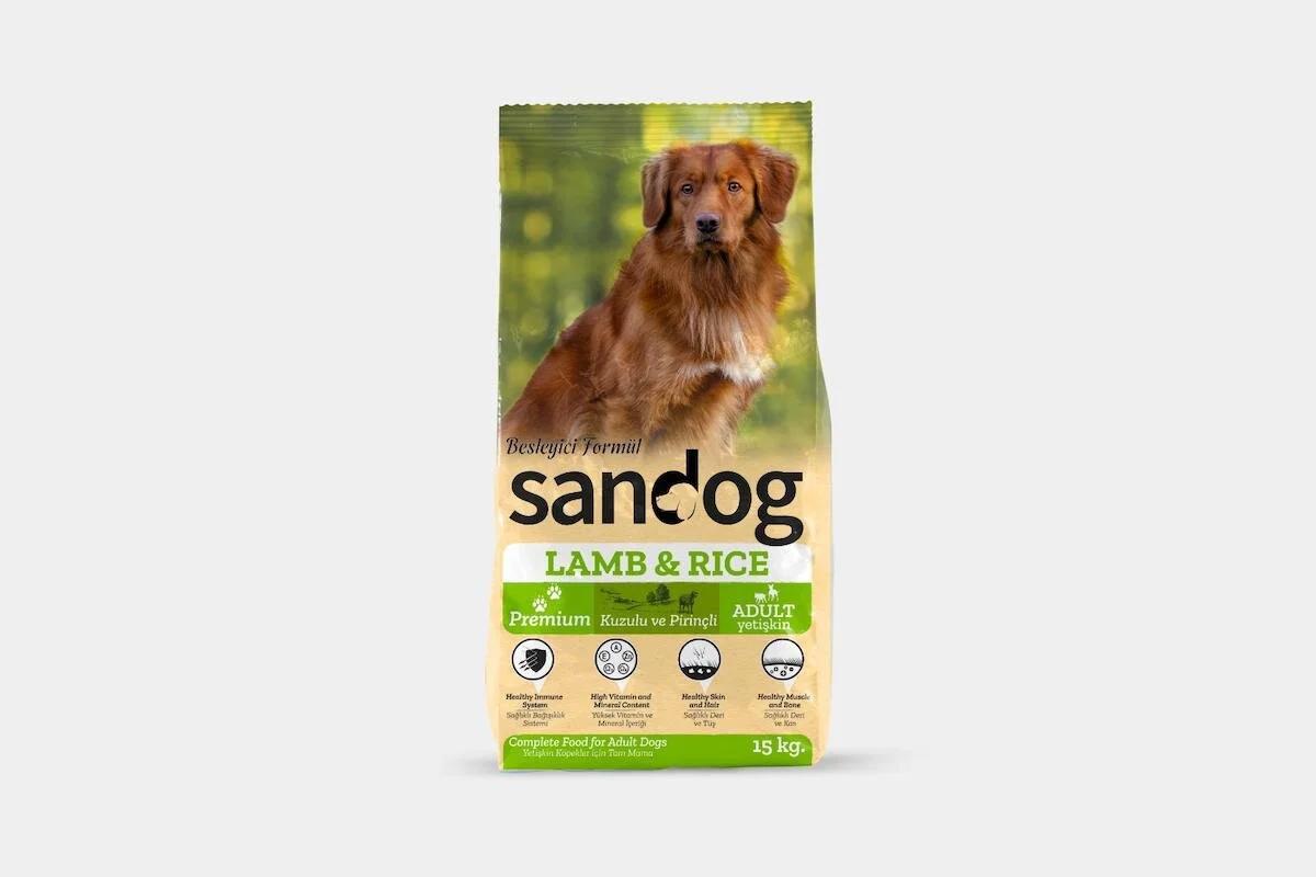 Sandog Premium Kuzu Etli Pirinçli Orta Irk Yetişkin Köpek Maması 15 Kg