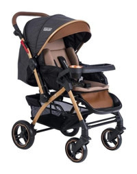 TommyBaby Tornado Plus Çift Yönlü Katlanabilir 360 Derece Dönen Tam Yatar Kabin Tipi Puset Bebek Arabası Antrasit