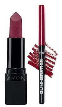 Avon Glimmerstick Suya Dayanıklı Mat Dudak Kalemi Vişne Kırmızı