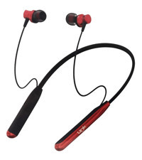 Linktech H993 Boyun Askılı Kablolu Bluetooth Kulaklık Kırmızı-Siyah