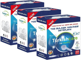 Turkishcare Kokulu Toz Bulaşık Makinesi Deterjanı 3x40 Adet