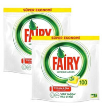 Fairy Hepsi Bir Arada Limon Kokulu Tablet Bulaşık Makinesi Deterjanı 2x100 Adet