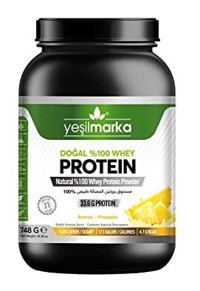 Yeşilmarka Doğal Ananaslı Whey Protein Protein Tozu 748 gr