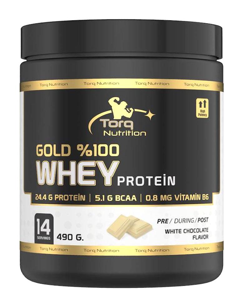 Torq Nutrition Gold Beyaz Çikolatalı Whey Protein Protein Tozu 490 gr