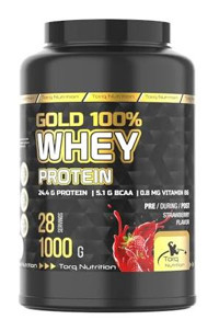 Torq Nutrition Gold Çilekli Whey Protein Protein Tozu 1 kg