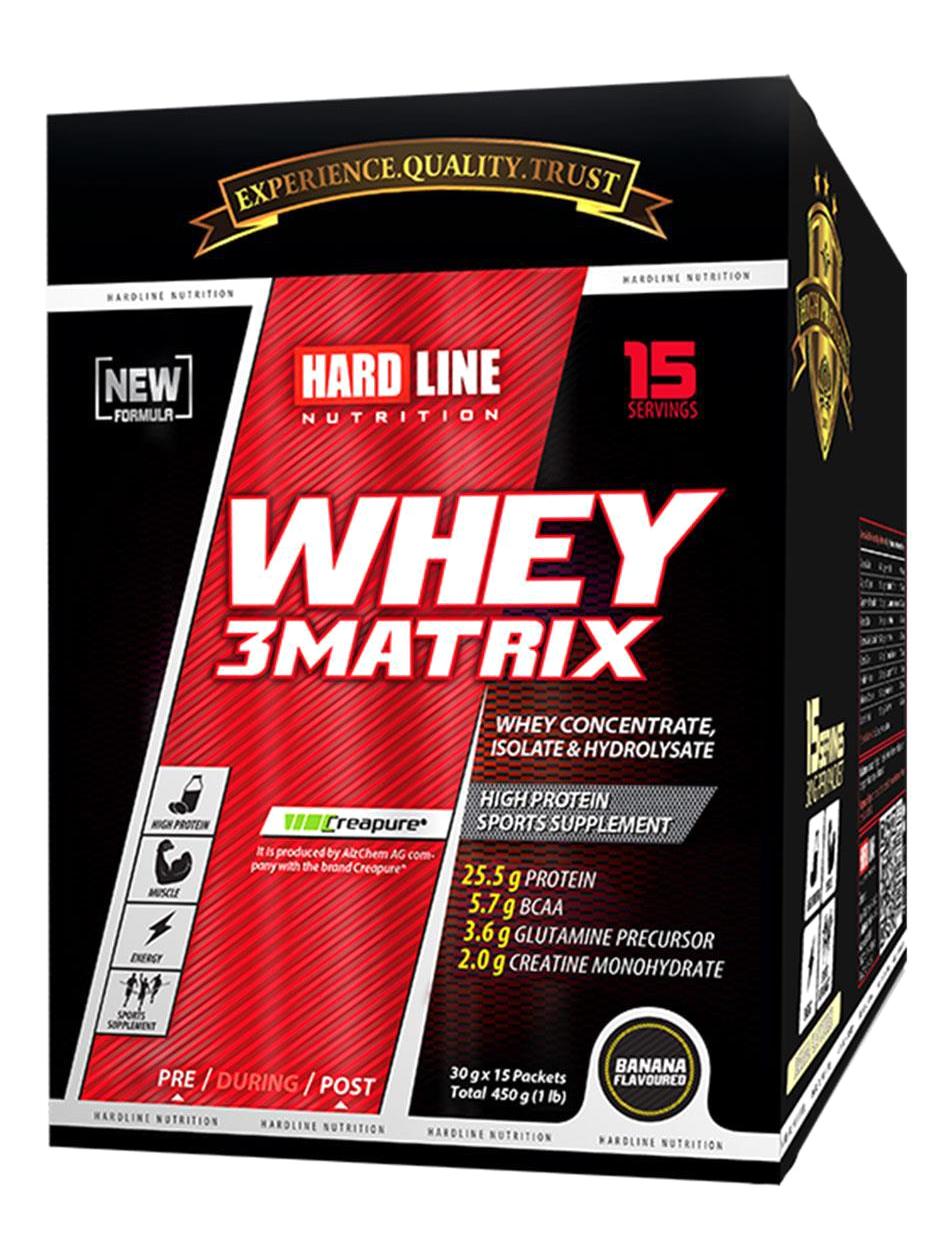 Hardline Nutrition 3 Matrix Muzlu Whey Protein Protein Tozu 450 gr