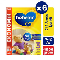 Bebelac Laktozlu 3 Numara Devam Sütü 6x800 gr