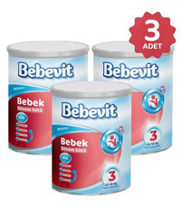 Bebevit Laktozlu Probiyotikli 3 Numara Devam Sütü 3x400 gr