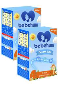 Bebehum Laktozlu 4 Numara Devam Sütü 2x800 gr