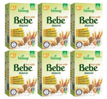 Hünnap Laktozlu Tahıllı Hurmalı Keçiboynuzu Bebek Bisküvisi 6x400 gr
