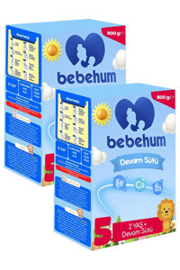 Bebehum Laktozlu 5 Numara Devam Sütü 2x800 gr