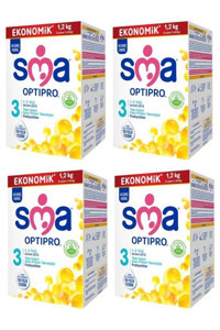 Sma Optipro Laktozlu Probiyotikli 3 Numara Devam Sütü 4x1.2 kg