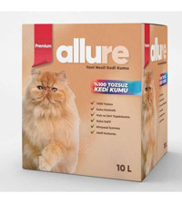 Allure Tozsuz Topaklanan İnce Taneli Bentonit Kedi Kumu 10 lt