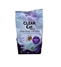 Clear Cat Lavanta Kokulu Topaklanan İnce Taneli Bentonit Kedi Kumu 3x10 lt