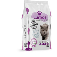 Lumos Lavanta Kokulu Topaklanan İnce Taneli Bentonit Kedi Kumu 10 lt