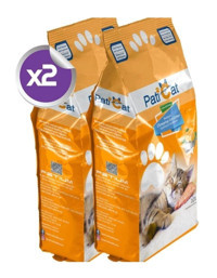 PatiCat Portakal Kokulu Topaklanan Kalın Taneli Bentonit Kedi Kumu 2x10 lt