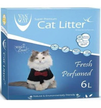 Van Cat Fresh Kokulu Topaklanan İnce Taneli Bentonit Kedi Kumu 6 lt