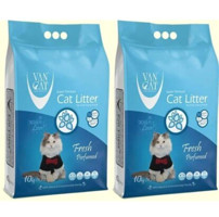 Van Cat Fresh Kokulu Topaklanan İnce Taneli Bentonit Kedi Kumu 2x20 lt