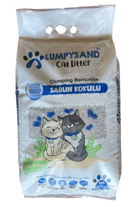 Lumpysand Sabun Kokulu Topaklanan İnce Taneli Bentonit Kedi Kumu 10 lt