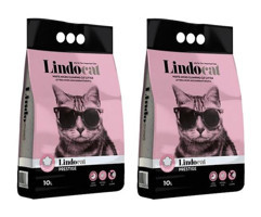 Lindo Cat Bebek Pudrası Kokulu Topaklanan İnce Taneli Bentonit Kedi Kumu 2x10 lt