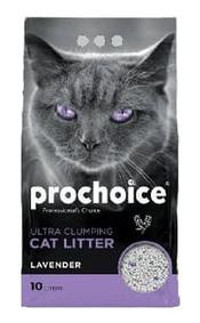 Prochoice Lavanta Kokulu Topaklanan İnce Taneli Bentonit Kedi Kumu 10 lt