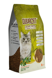 Olivacat Topaklanan İnce Taneli Aktif Karbonlu Organik Kedi Kumu 8 lt