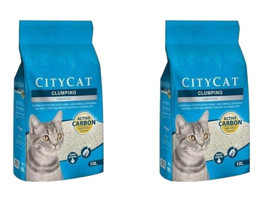 Sanicat City Cat Topaklanan İnce Taneli Aktif Karbonlu Kedi Kumu 2x10 lt