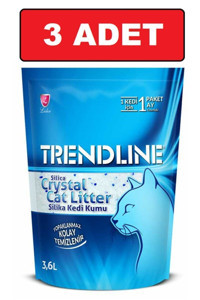 Trendline Kristal Kalın Taneli Kristal Silika Kedi Kumu 3x3.6 lt