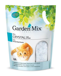 Garden Mix Kristal Kalın Taneli Kristal Silika Kedi Kumu 4x3.8 lt