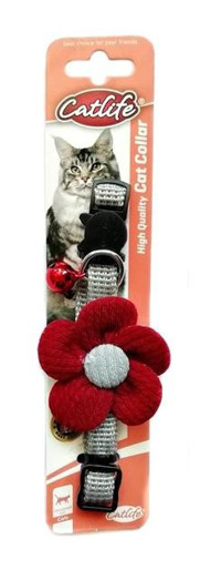 Catlife Çıngıraklı Bordo Gezdirme Boyun Kedi Tasması