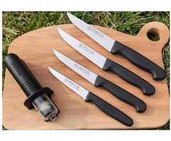 Sürbısa Fırtına Set Siyah 61004 Çelik 5 Parça Şef Bıçağı Seti