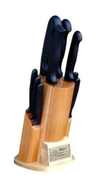 Sürbısa Sürmene 61506 Çelik Standlı 10 Parça Mutfak Bıçağı Seti