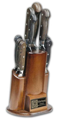 Sürbısa 61504-YM Çelik Standlı 10 Parça Mutfak Bıçağı Seti