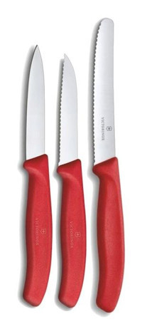 Victorinox Swiss Classic Paslanmaz Çelik 3 Parça Meyve - Sebze Bıçağı Seti