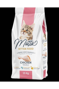 Motto Tavuklu Yavru Kuru Kedi Maması 15 kg